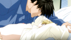 Small-titted blonde abused by strong man