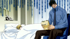 Small-titted blonde abused by strong man