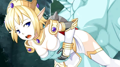 Sweet young elf blonde ruined by huge monster's cock