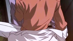 Gay couple having fun together in hentai cartoon