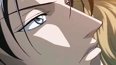 Gay couple having fun together in hentai cartoon