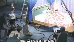 Gay couple having fun together in hentai cartoon