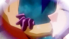 Hot brunette with huge boobs strokes that cock till the jizz