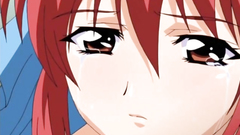 After hardcore fuck busty redhead cutie gets filled with cum