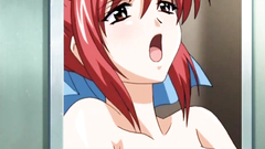 After hardcore fuck busty redhead cutie gets filled with cum