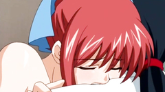 After hardcore fuck busty redhead cutie gets filled with cum