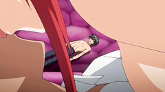 Big breasted redhead babe rides cock like a pro