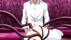 Busty hentai babe with pretty face fucked hard by tentacles