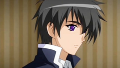 Long-legged black-haired cutie in nice hentai cartoon