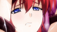 Horny evil tentacles squeezing her beautiful breasts