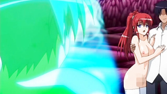 Horny evil tentacles squeezing her beautiful breasts