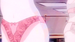 Romantic kissing of handsome brunette babes