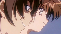 Young, beautiful and naked couple has fun together