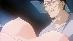 Perverted dude fingering her shaved pussy