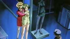 Naked black-haired babe gets drilled from behind