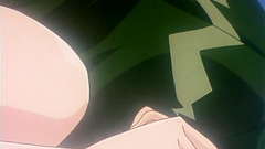 Naked black-haired babe gets drilled from behind