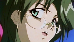 Naked black-haired babe gets drilled from behind