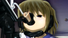 Machine face fuck and pussy fingering for 3d cutie