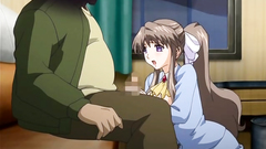 She strokes his cock with her tits untill the facial