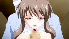 She strokes his cock with her tits untill the facial