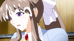 She strokes his cock with her tits untill the facial