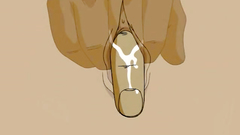 Handsome schoolgirl alone in the park at night