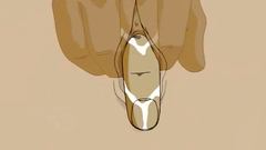 Handsome schoolgirl alone in the park at night