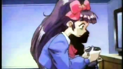 Hentai schoolgirl in erotic old school cartoon