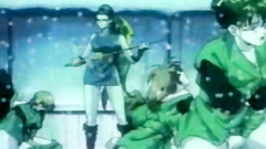 Hentai schoolgirl in erotic old school cartoon