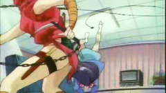 Hentai schoolgirl in erotic old school cartoon