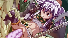 Petite elf in hentai toon fucks with monsters