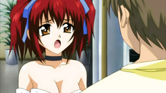 Busty redhead hentai babe in xxx porn cartoon