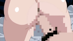 Hentai girl with big and sexy boobs rides dick outdoors