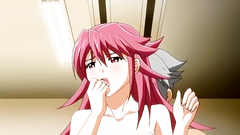 Handsome redhead hentai girl with huge and sexy boobs