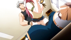 Handsome redhead hentai girl with huge and sexy boobs