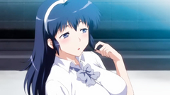 Shy and seductive brunette schoolgirl fucks hard