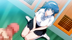 Shy and seductive brunette schoolgirl fucks hard