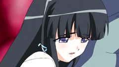 Big titted brunette chick attacked by horny tentacles