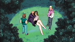 Never walk alone in the park at night - look at her