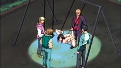 Never walk alone in the park at night - look at her