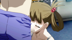 Petite teenage cutie blows cock on her knees