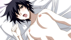 Naked hentai brunette babe moans while fucking