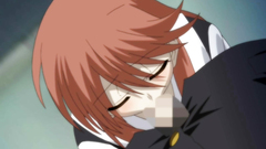 Redhead sexy teen goes down on her knees and sucks cock