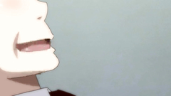 Redhead sexy teen goes down on her knees and sucks cock