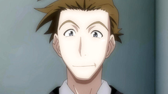 Innocent-looking redhead babe sucks two cocks at the same time