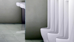 Innocent-looking redhead babe sucks two cocks at the same time