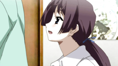 Young cutie strokes dong with her beautiful tits