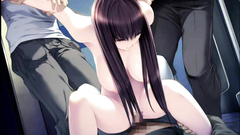 Naked beautiful teen forced into a rough gangbang