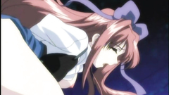 Seductive hentai cutie gets her tiny shaved cunt filled with warm cum