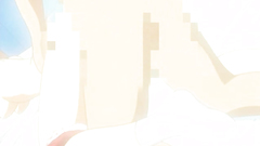 Handsome blonde with nice tits in hentai cartoon